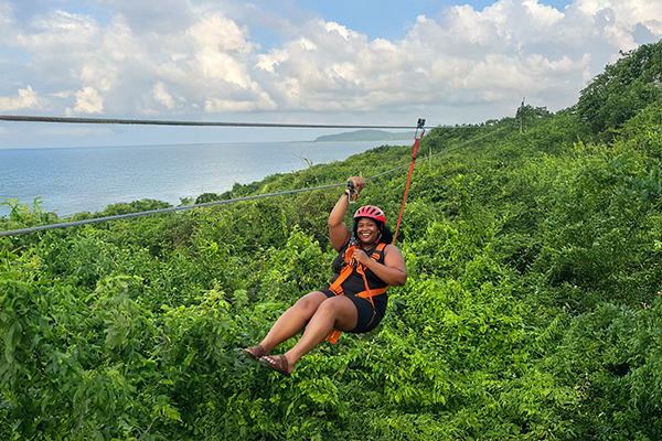 Ziplining in Cartagena Colombia